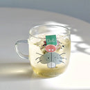 Cute polar bear glass coffee mug kitchen heat resistant tea cup by Decorbites