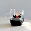 Cute polar bear glass coffee mug kitchen heat resistant tea cup by Decorbites