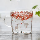 Cute polar bear glass coffee mug kitchen heat resistant tea cup by Decorbites