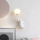 GobekUsa Bear Wall Lamp | Cute Nordic Cartoon Design for Girls Bedroom, Study, Dormitory