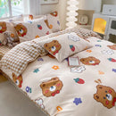 GobekUsa Cute Printed Cotton Duvet Cover for Double Queen Bed - Cozy & Non-Fading
