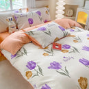 GobekUsa Cute Printed Cotton Duvet Cover for Double Queen Bed - Cozy & Non-Fading