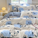 GobekUsa Cute Printed Cotton Duvet Cover for Double Queen Bed - Cozy & Non-Fading