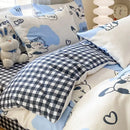 GobekUsa Cute Printed Cotton Duvet Cover for Double Queen Bed - Cozy & Non-Fading