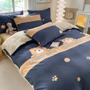 GobekUsa Cute Printed Cotton Duvet Cover for Double Queen Bed - Cozy & Non-Fading