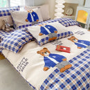 GobekUsa Cute Printed Cotton Duvet Cover for Double Queen Bed - Cozy & Non-Fading