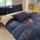 GobekUsa Cute Printed Cotton Duvet Cover for Double Queen Bed - Cozy & Non-Fading