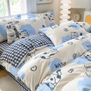 GobekUsa Cute Printed Cotton Duvet Cover for Double Queen Bed - Cozy & Non-Fading
