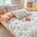 GobekUsa Cute Printed Cotton Duvet Cover for Double Queen Bed - Cozy & Non-Fading