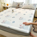 GobekUsa Cooling Ice Silk Mattress - 3Pcs, High Quality, Simple Pattern, Anti-Wrinkles.