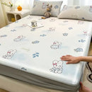 GobekUsa Cooling Ice Silk Mattress - 3Pcs, High Quality, Simple Pattern, Anti-Wrinkles.