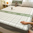 GobekUsa Cooling Ice Silk Mattress - 3Pcs, High Quality, Simple Pattern, Anti-Wrinkles.