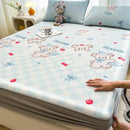 GobekUsa Cooling Ice Silk Mattress - 3Pcs, High Quality, Simple Pattern, Anti-Wrinkles.