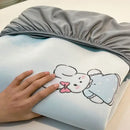 GobekUsa Cooling Ice Silk Mattress - 3Pcs, High Quality, Simple Pattern, Anti-Wrinkles.