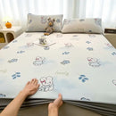 GobekUsa Cooling Ice Silk Mattress - 3Pcs, High Quality, Simple Pattern, Anti-Wrinkles.