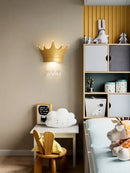 GobekUsa Cute Resin Crystal Wall Sconce | Children's Room Decoration Light