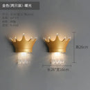 GobekUsa Cute Resin Crystal Wall Sconce | Children's Room Decoration Light