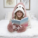 GobekUsa Cute Leopard Flannel Lap Blanket - Soft & Warm Autumn Shawl Blanket