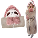 GobekUsa Cute Leopard Flannel Lap Blanket - Soft & Warm Autumn Shawl Blanket