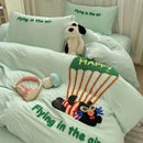 GobekUsa Cartoon Embroidery Bed Sets - Super Soft & Cute Bedding Set for Kids & Adults