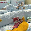 GobekUsa Cartoon Embroidery Bed Sets - Super Soft & Cute Bedding Set for Kids & Adults