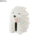 GobekUsa Cartoon Puppy Tissue Box: Cute Animals Ceramic Desk Decoration & Paper Towel Case