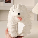 GobekUsa Cartoon Puppy Tissue Box: Cute Animals Ceramic Desk Decoration & Paper Towel Case