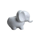 Cute white elephant succulent planter bedroom ceramic flowerpot by Decorbites