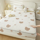 GobekUsa Cute Cartoon Pattern Cooling Fitted Sheet with Natural Latex Fabric