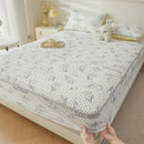 GobekUsa Cute Cartoon Pattern Cooling Fitted Sheet with Natural Latex Fabric