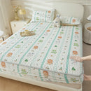 GobekUsa Cute Cartoon Pattern Cooling Fitted Sheet with Natural Latex Fabric