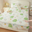 GobekUsa Cute Cartoon Pattern Cooling Fitted Sheet with Natural Latex Fabric