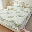 GobekUsa Cute Cartoon Pattern Cooling Fitted Sheet with Natural Latex Fabric