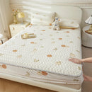 GobekUsa Cute Cartoon Pattern Cooling Fitted Sheet with Natural Latex Fabric