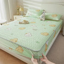GobekUsa Cute Cartoon Pattern Cooling Fitted Sheet with Natural Latex Fabric