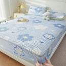 GobekUsa Cute Cartoon Pattern Cooling Fitted Sheet with Natural Latex Fabric