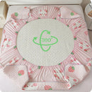 GobekUsa Cute Cartoon Pattern Cooling Fitted Sheet with Natural Latex Fabric