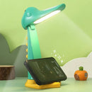 Cute white & yellow dinosaur led night light bedroom study lamp by Decorbites