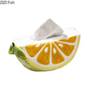 GobekUsa Lemon Ceramic Tissue Box - Cute Table Decoration - Bedside Paper Towel Case