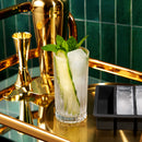 Glacier Highball Ice Cube Tray with Lid in Grey by Viski