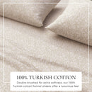 Turkish Cotton Flannel Sheet Set - Winter Floral Collection by Great Bay Home