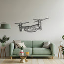 CV-22 Osprey Angle Metal Aircraft Wall Art - NCP0375