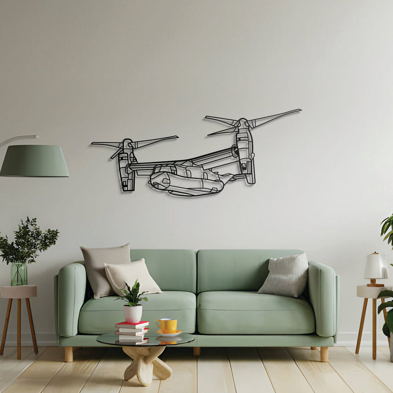 CV-22 Osprey Angle Metal Aircraft Wall Art - NCP0375
