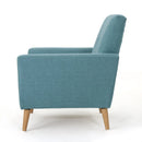 Mid Century Fabric Channel Stitch Club Chair by HouseOfZazla