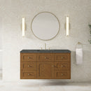 James Martin Laurent 48" Dual Mount Single Bathroom Vanity, Honey Oak