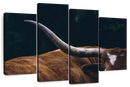 Cow Texas Longhorn Wall Art