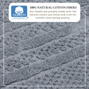 100% Cotton Checkered Jacquard Bath Towel Set - Giuliana Collection by Great Bay Home