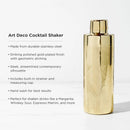 Art Deco Cocktail Shaker in Gold by Viski