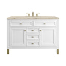 James Martin Chicago 48" Single Bathroom Vanity, Glossy White