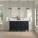 James Martin Lorelai 60" Double Bathroom Vanity, Black Onyx